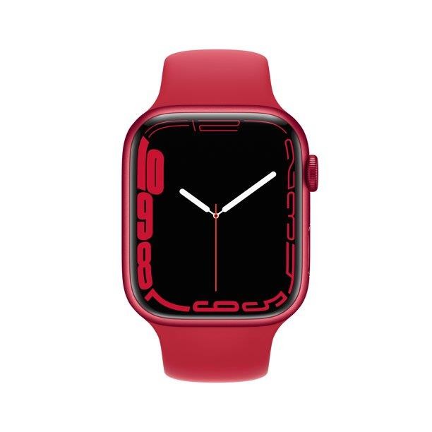 Apple Watch Series 7 GPS, 45mm (PRODUCT)RED Aluminum Case with (PRODUCT)RED Sport Band - Regular