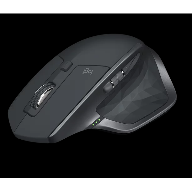 Logitech MX Master 2S Mouse laser 7 buttons wireless 2.4 GHz USB wireless receiver - graphite