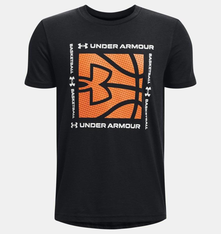 Boys' UA Basketball Box Logo Short Sleeve