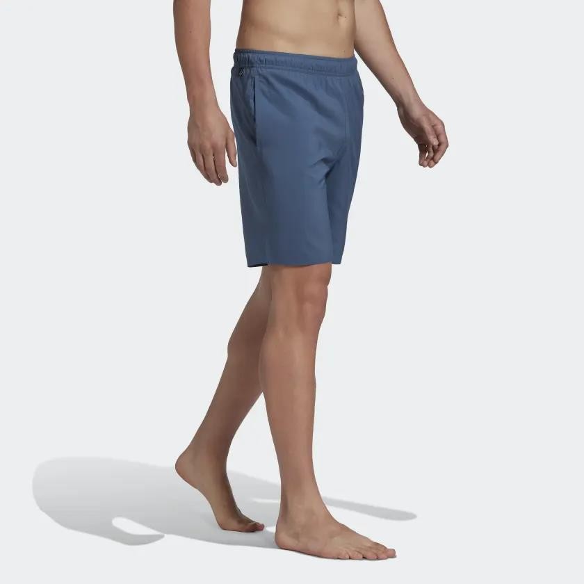 CLASSIC-LENGTH SOLID SWIM SHORTS